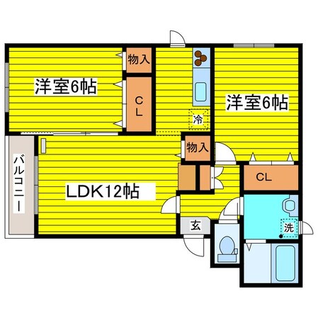 環状通東駅 徒歩7分 3階の物件間取画像